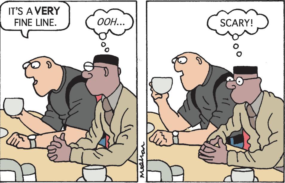 Adaptation OCR: IT'S A VERY FINE LINE. a OOH... Meehan Do ? SCARY! IT'S A VERY FINE LINE . a OOH ... Meehan Do ? SCARY !