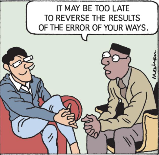 Elbow OCR: q IT MAY BE TOO LATE TO REVERSE THE RESULTS OF THE ERROR OF YOUR WAYS. Rese & Me q IT MAY BE TOO LATE TO REVERSE THE RESULTS OF THE ERROR OF YOUR WAYS . Rese & Me
