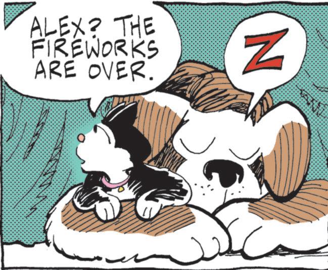 Snout OCR: ALEX? THE FIREWORKS ARE OVER. Z ALEX ? THE FIREWORKS ARE OVER . Z