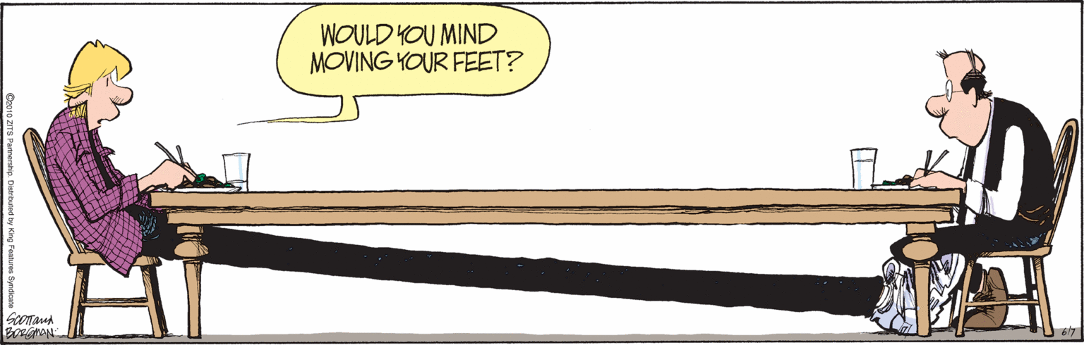 Rectangle OCR: WOULD YOU MIND MOVING YOUR FEET? 6/7 WOULD YOU MIND MOVING YOUR FEET? 6/7