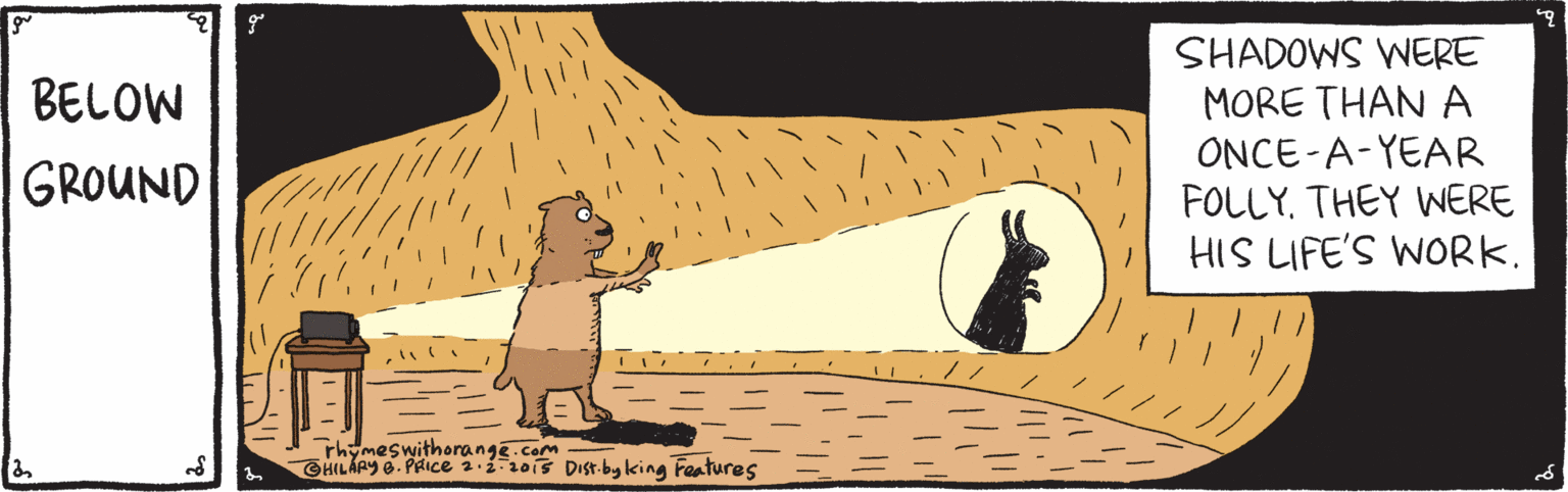 Felidae OCR: SHADOWS WERE MORE THAN A ONCE-A-YEAR FOLLY. THEY WERE HIS LIFE'S WORK. BELOW GROUND rhymeswithorange.com GHILAPY O. PRICe 1.110is Dist-byking Features SHADOWS WERE MORE THAN A ONCE-A-YEAR FOLLY. THEY WERE HIS LIFE'S WORK. BELOW GROUND rhymeswithorange.com GHILAPY O. PRICe 1.110is Dist-byking Features