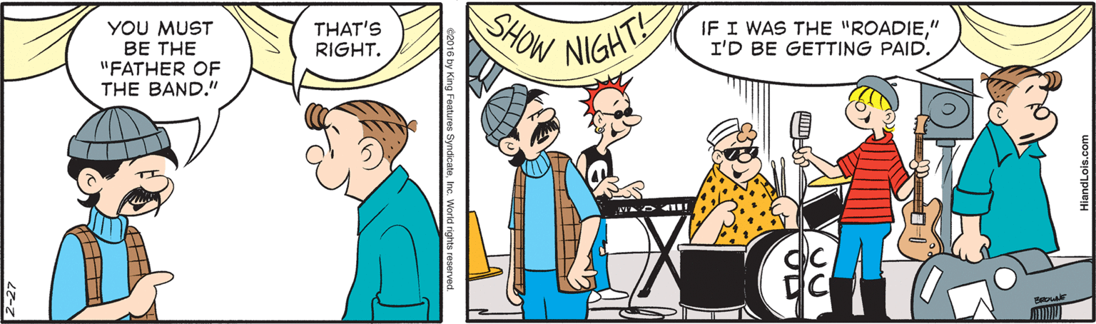 Font OCR: SHOW YOU MUST BE THE "FATHER OF THE BAND." THAT'S RIGHT. IF I WAS THE "ROADIE" I'D BE GETTING PAID. NIGHT! SHOW YOU MUST BE THE "FATHER OF THE BAND." THAT'S RIGHT. IF I WAS THE "ROADIE" I'D BE GETTING PAID. NIGHT!
