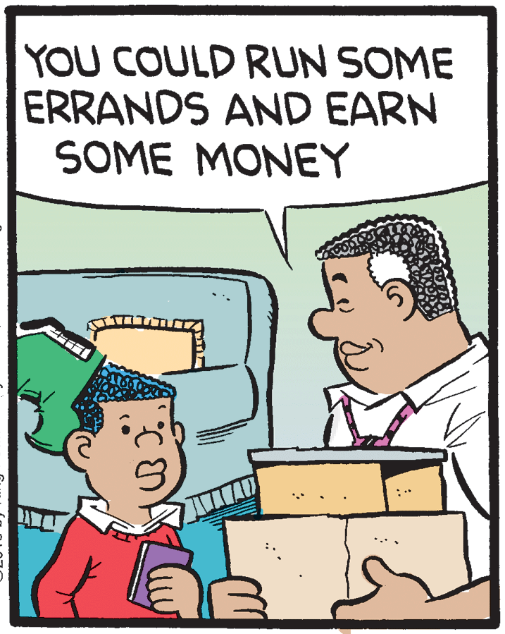 Line OCR: YOU COULD RUN SOME ERRANDS AND EARN SOME MONEY YOU COULD RUN SOME ERRANDS AND EARN SOME MONEY