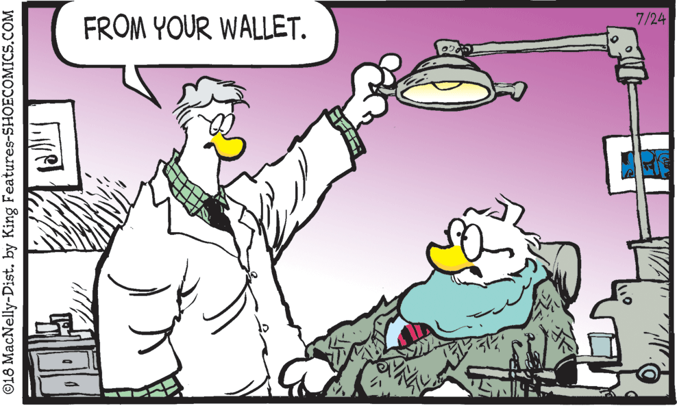 Sharing OCR: 7/24 FROM YOUR WALLET. ©18 MacNelly-Dist. by King Features-SHOECOMICS.COM 7/24 FROM YOUR WALLET. ©18 MacNelly-Dist. by King Features-SHOECOMICS.COM