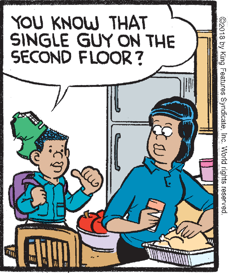 Parallel OCR: YOU KNOW THAT SINGLE GUY ON THE SECOND FLOOR? ©2018 by King Features SyndicateYOU KNOW THAT SINGLE GUY ON THE SECOND FLOOR? ©2018 by King Features SyndicateInc. World rights reserved