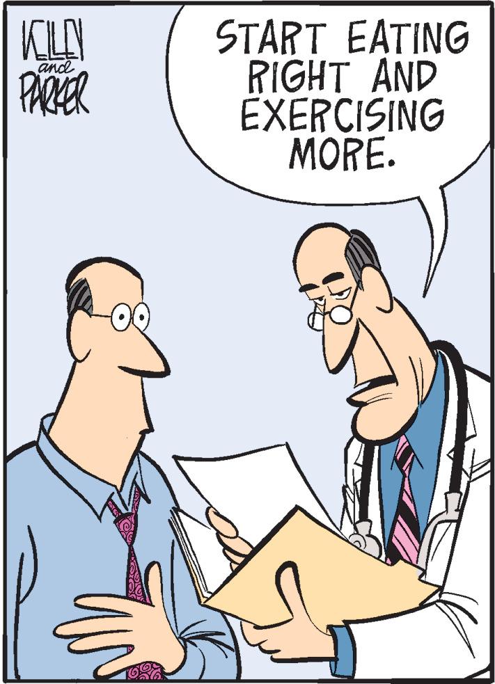Conversation OCR: START EATING RIGHT AND EXERCISING MORE. and PARER START EATING RIGHT AND EXERCISING MORE. and PARER