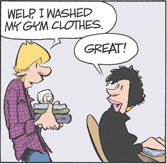 Mammal OCR: WELP I WASHED MY GYM CLOTHES. GREAT! WELP I WASHED MY GYM CLOTHES. GREAT!