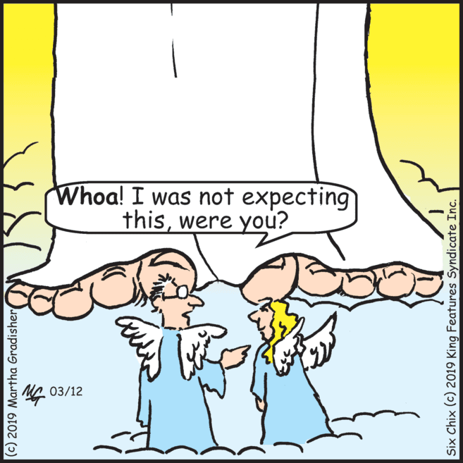 Fiction OCR: Whoa! I was not expecting thiswere you? G 03/12 (c) 2019 Martha Gradisher Six Chix (c) 2019 King Features Syndicate Inc. Whoa! I was not expecting thiswere you? G 03/12 (c) 2019 Martha Gradisher Six Chix (c) 2019 King Features Syndicate Inc.