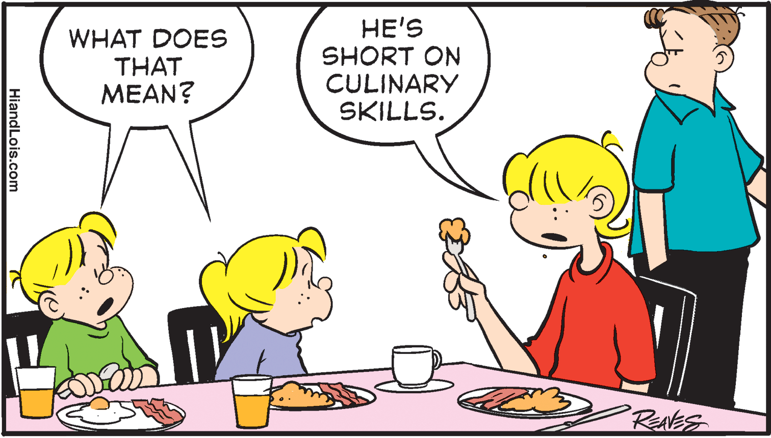 Mammal OCR: WHAT DOES THAT ?EAN? HE'S SHORT ON CULINARY SKILLS. REABS HiandLois.com WHAT DOES THAT ?EAN? HE'S SHORT ON CULINARY SKILLS. REABS HiandLois.com