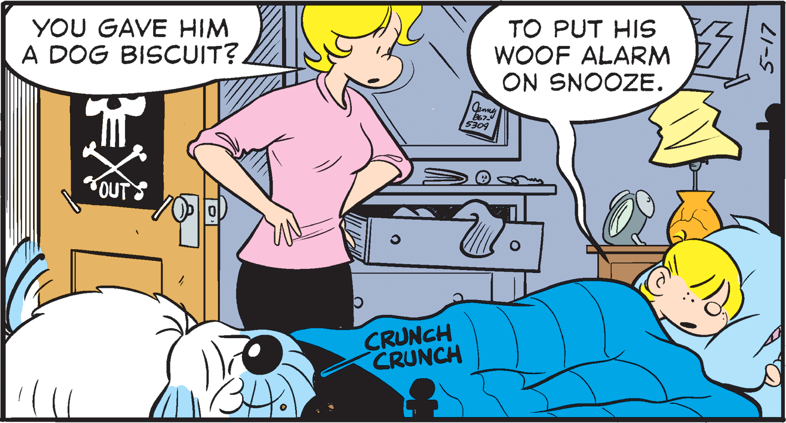 Gesture OCR: YOU GAVE HIM A DOG BISCUIT?. TO PUT HIS WOOF ALARM ON SNOOZE. BOES OUT CRUNCH CRUNCH YOU GAVE HIM A DOG BISCUIT?. TO PUT HIS WOOF ALARM ON SNOOZE. BOES OUT CRUNCH CRUNCH
