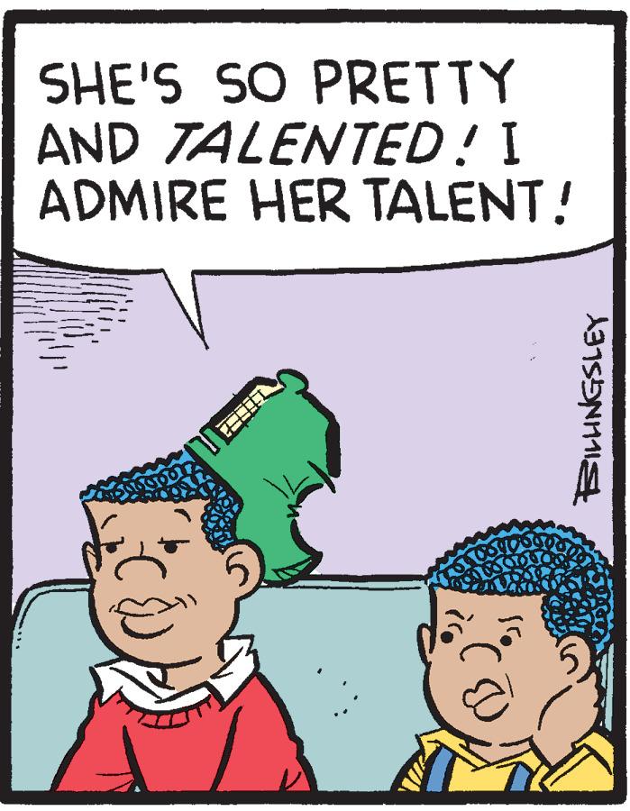 Fiction OCR: SHE'S SO PRETTY AND TALENTED! I ADMIRE HER TALENT! SHE'S SO PRETTY AND TALENTED! I ADMIRE HER TALENT!