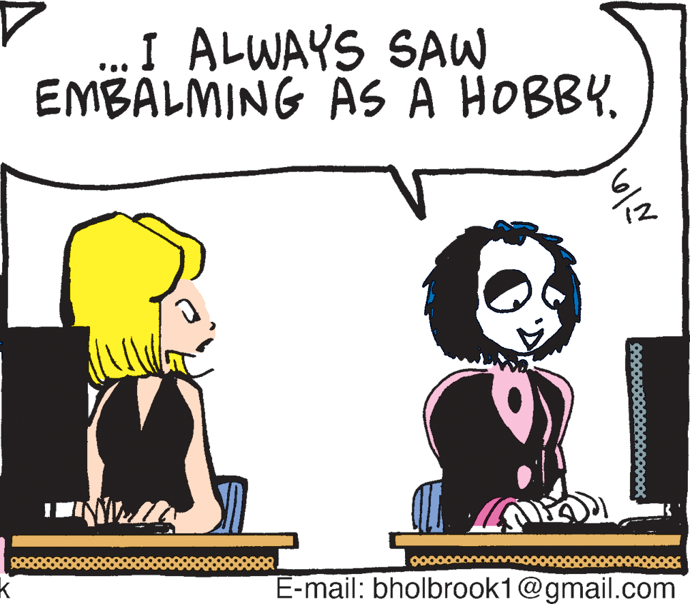 Mammal OCR: I ALWAYS SAW EMBALMING AS À HOBBY. 12 E-mail: bholbrook1@gmail.com I ALWAYS SAW EMBALMING AS À HOBBY. 12 E-mail: bholbrook1@gmail.com