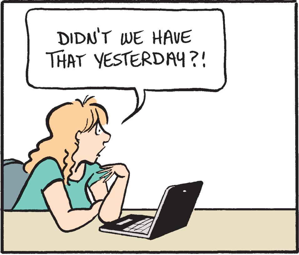 Peripheral OCR: DIDN'T WE HAVE THAT YESTERDA4?! DIDN'T WE HAVE THAT YESTERDA4?!
