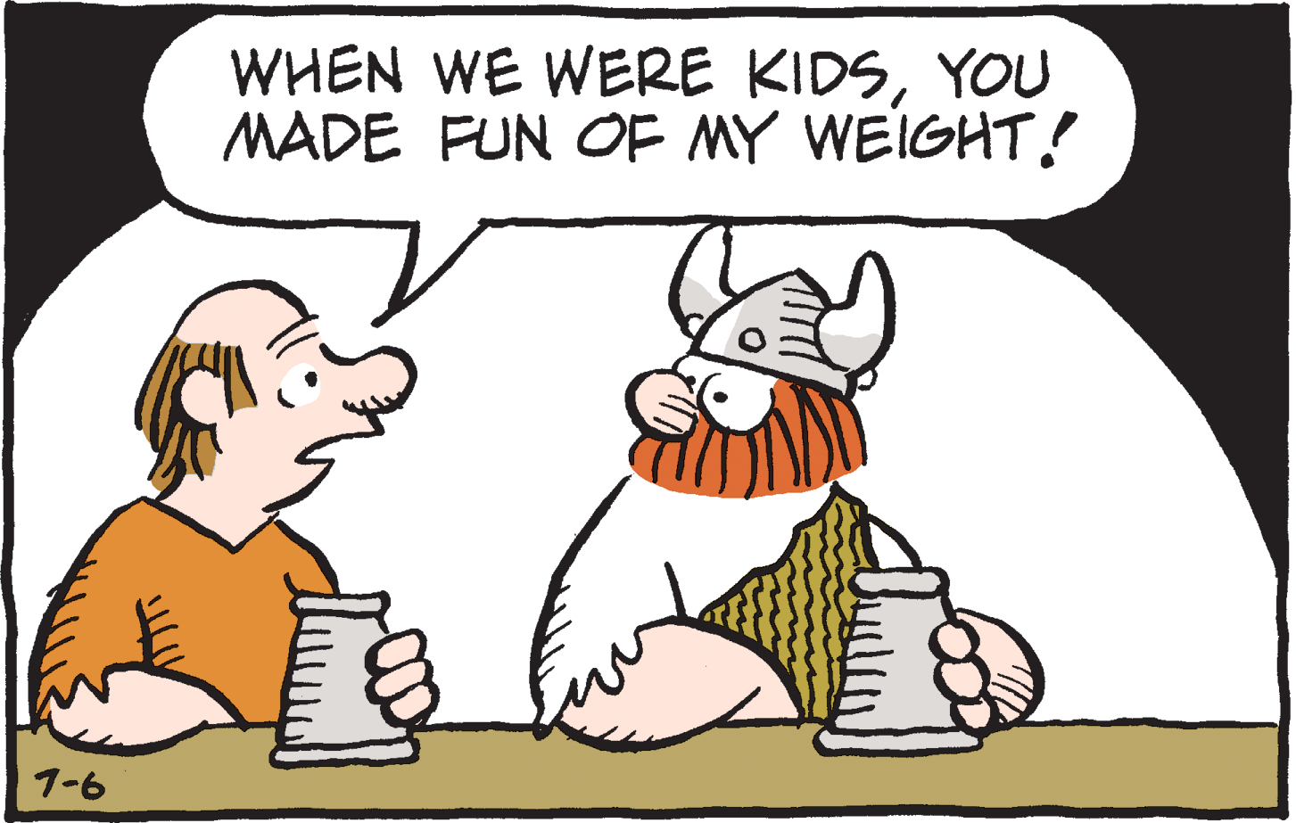 Drawing OCR: WHEN WE WERE KIDSYOU MADE FUN OF MY WEIGHT! 1-6 WHEN WE WERE KIDSYOU MADE FUN OF MY WEIGHT! 1-6