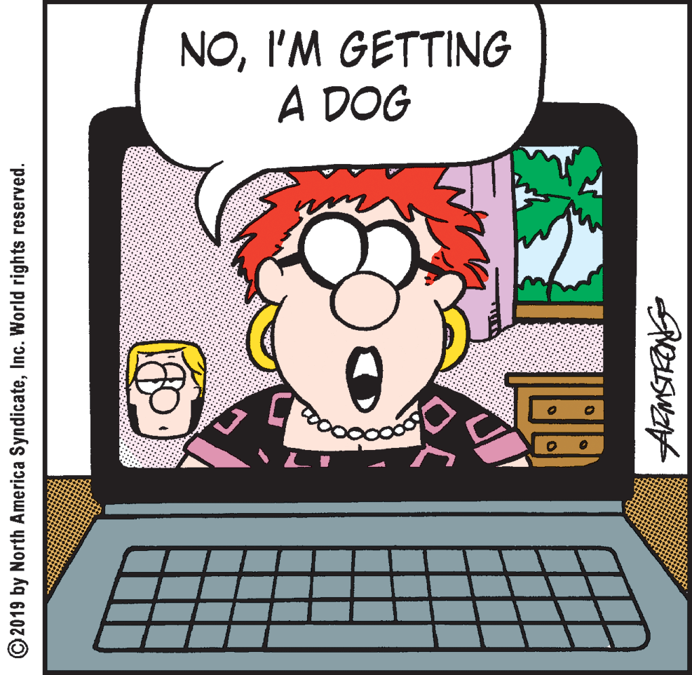 Peripheral OCR: NOI'M GETTING A DOG © 2019 by North America SyndicateInc. World rights reserved. NOI'M GETTING A DOG © 2019 by North America SyndicateInc. World rights reserved.