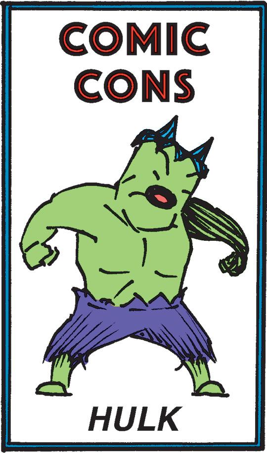 Fiction OCR: COMIC CONS HULK COMIC CONS HULK