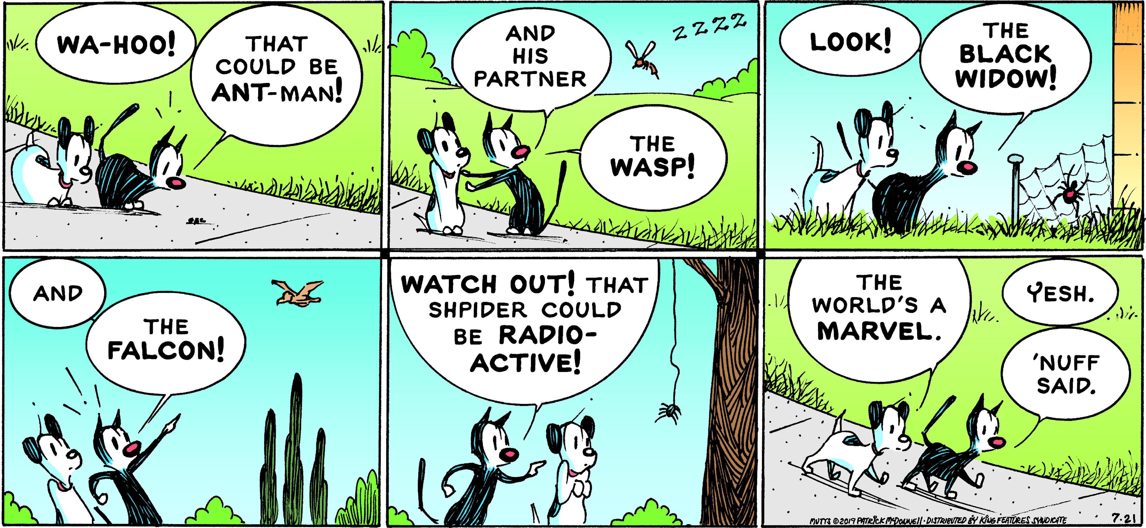 Organism OCR: AND HIS PARTNER THE BLACK WIDOW! ZZZ2 W.(WA-HOO! THAT COULD BE LOOK! ANT-MAN! THE WASP! WATCH OUT! THAT THE - WORLD'S A MARVEL. AND YESH. SHPIDER COULD THE BE RADIO- ACTIVE! FALCON! 'NUFF SAID. AND HIS PARTNER THE BLACK WIDOW! ZZZ2 W.(WA-HOO! THAT COULD BE LOOK! ANT-MAN! THE WASP! WATCH OUT! THAT THE - WORLD'S A MARVEL. AND YESH. SHPIDER COULD THE BE RADIO- ACTIVE! FALCON! 'NUFF SAID.