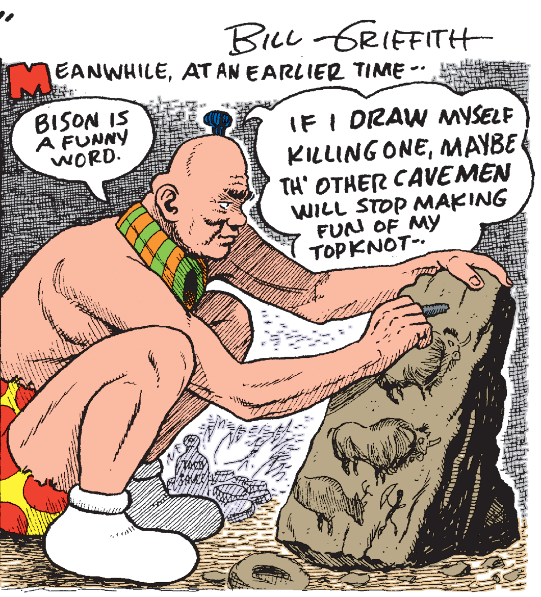 Gesture OCR: BILL GRIEFITH EANWHILEAT AN EARLIER TIME - BISON IS A FUNNY WORD. IF I DRAW MYSELF KILLING ONEMAYBE TH' OTHER CAVEMEN WILL STOP MAKING FUN OF MY TOPKNOT- BILL GRIEFITH EANWHILEAT AN EARLIER TIME - BISON IS A FUNNY WORD. IF I DRAW MYSELF KILLING ONEMAYBE TH' OTHER CAVEMEN WILL STOP MAKING FUN OF MY TOPKNOT-