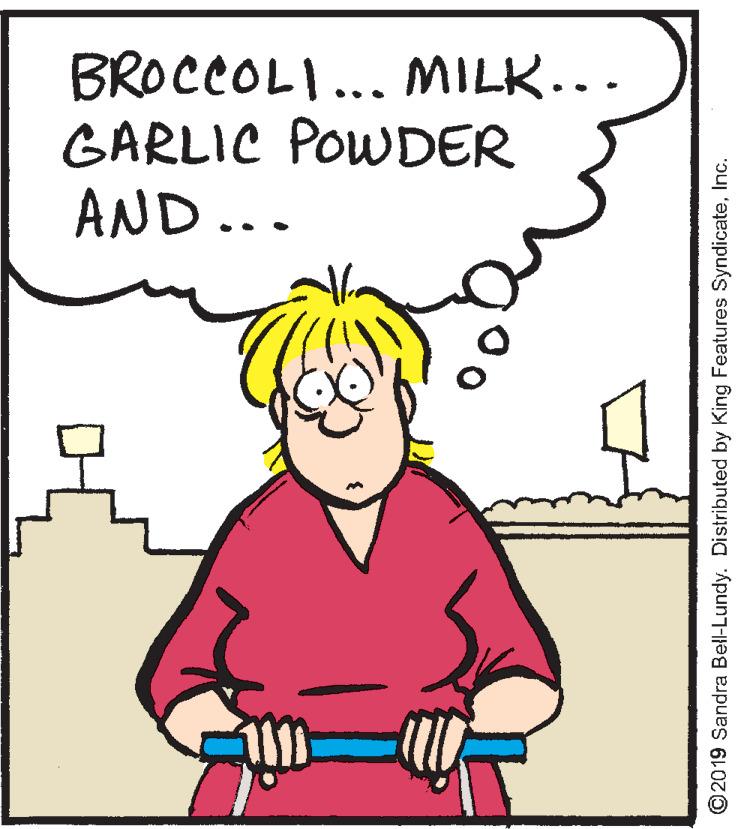 Gesture OCR: BROCCOLI... MILK... GARLIC POWDER AND... ©2019 Sandra Bell-Lundy. Distributed by King Features SyndicateInc. BROCCOLI... MILK... GARLIC POWDER AND... ©2019 Sandra Bell-Lundy. Distributed by King Features Syndicate