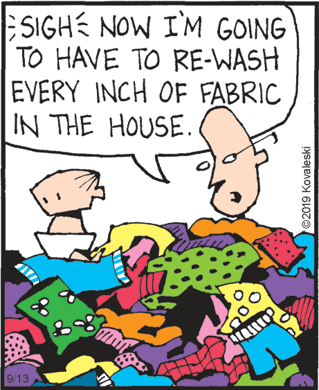 Handwriting OCR: ESIGHE NOW I'M GOING TO HAVE TO RE-WASH EVERY INCH OFE FABRIC IN THE HOUSE. 9/13 ©2019 Kovaleski ESIGHE NOW I'M GOING TO HAVE TO RE-WASH EVERY INCH OFE FABRIC IN THE HOUSE. 9/13 ©2019 Kovaleski