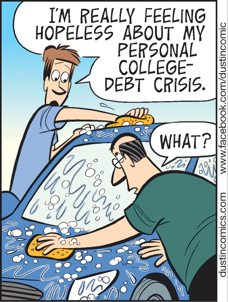 Animation OCR: I'M REALLY FEELING HOPELESS ÁBOUT MY PERSONAL COLLEGE- DEBT CRISIS. WHAT? dustincomics.com www.facebook.com/dustincomic I'M REALLY FEELING HOPELESS ÁBOUT MY PERSONAL COLLEGE- DEBT CRISIS. WHAT? dustincomics.com www.facebook.com/dustincomic