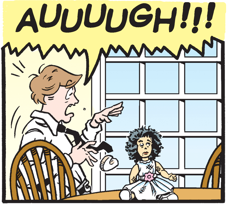 Illustration OCR: AUUUUGH!!! AUUUUGH!!!