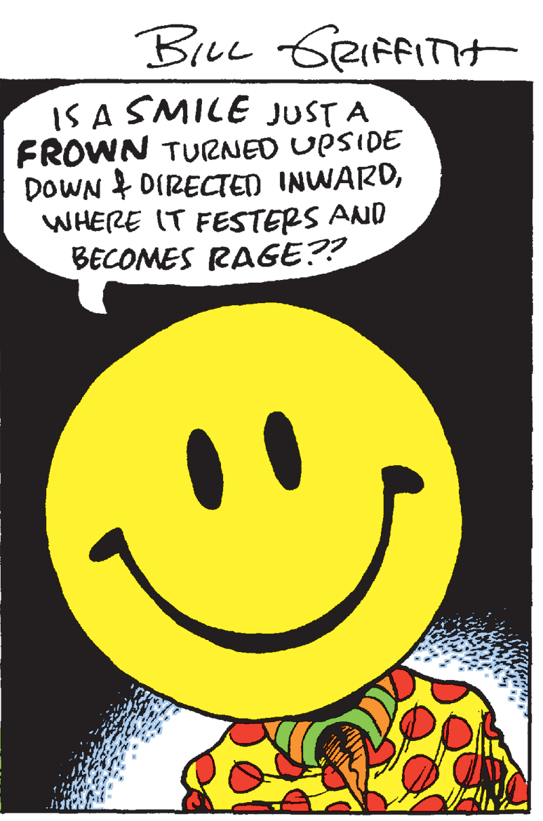 Thumb OCR: Bree GRIfFiTt IS A SMILE JUST A FROWN TURNED UPSIDE DOWN & DIRECTED INWARDWHERE IT FESTERS AND BECOMES RAGE?? Bree GRIfFiTt IS A SMILE JUST A FROWN TURNED UPSIDE DOWN & DIRECTED INWARDWHERE IT FESTERS AND BECOMES RAGE??