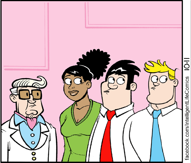 Rectangle OCR: 00 facebook.com/IntelligentLifeComics 10-11 00 facebook.com/IntelligentLifeComics 10-11