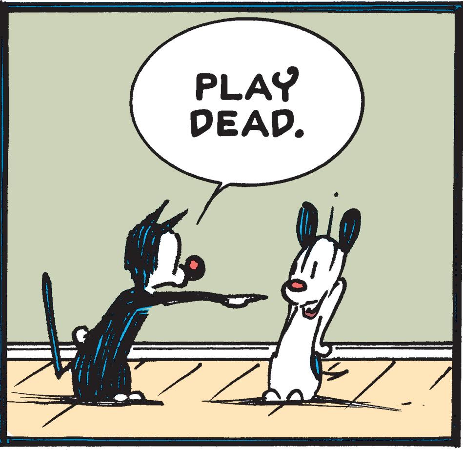 Art OCR: PLAY DEAD. PLAY DEAD.