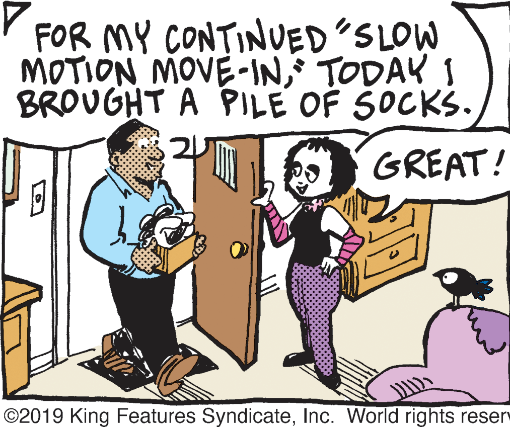 Interaction OCR: FOR MY CONTINUED SLOW MOTION MOVE-INTODAK I BROUGHT A PILE OF SOCKS. GREAT! ©2019 King Features SyndicateInc. World rights reserv FOR MY CONTINUED SLOW MOTION MOVE-INTODAK I BROUGHT A PILE OF SOCKS. GREAT! ©2019 King Features SyndicateInc. World rights reserv