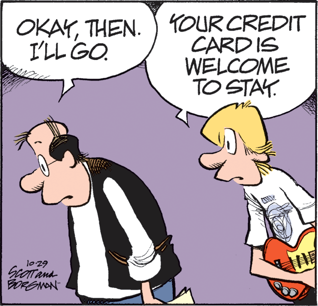 Animated cartoon OCR: OKAYTHEN. ) 9OUR CREDIT CARD IS WELCOME TO STAY. I'LL GO. 10-29 BORENON OKAYTHEN. ) 9OUR CREDIT CARD IS WELCOME TO STAY. I'LL GO. 10-29 BORENON