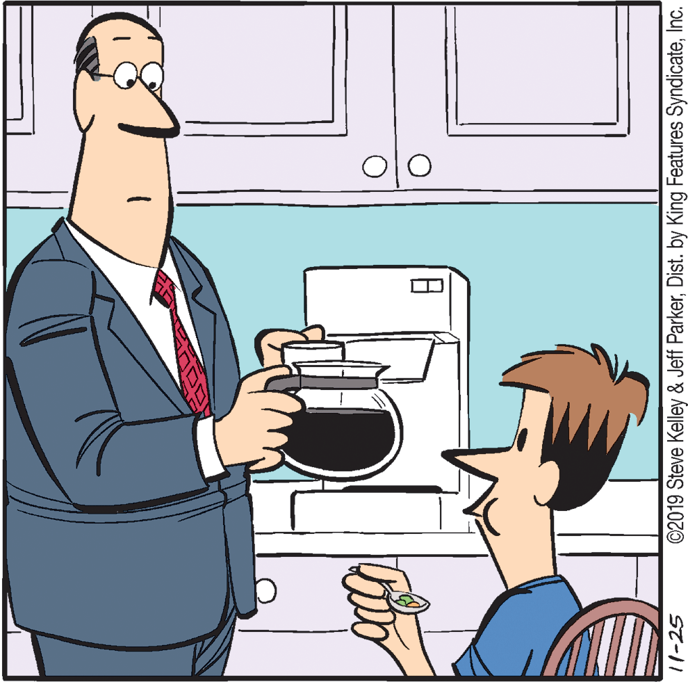 Animated cartoon OCR: 11-25 ©2019 Steve Kelley & Jeff ParkerInc. 11-25 ©2019 Steve Kelley & Jeff ParkerDist. by King Features Syndicate