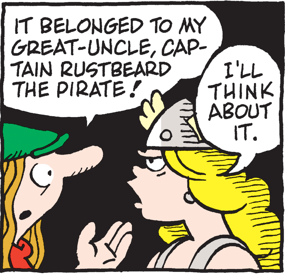 Comic book OCR: IT BELONGED TO MY GREAT-UNCLECAP- I'LL THINK ABOUT IT. TAIN RUSTBEARD THE PIRATE! IT BELONGED TO MY GREAT-UNCLECAP- I'LL THINK ABOUT IT. TAIN RUSTBEARD THE PIRATE!
