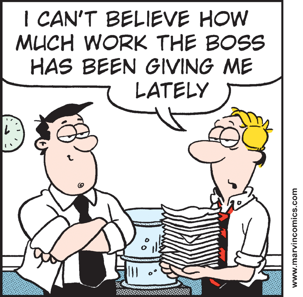 Fiction OCR: I CAN'T BELIEVE HOW MUCH WORK THE BOSS HAS BEEN GIVING ME LATELY www.marvincomics.com I CAN'T BELIEVE HOW MUCH WORK THE BOSS HAS BEEN GIVING ME LATELY www.marvincomics.com