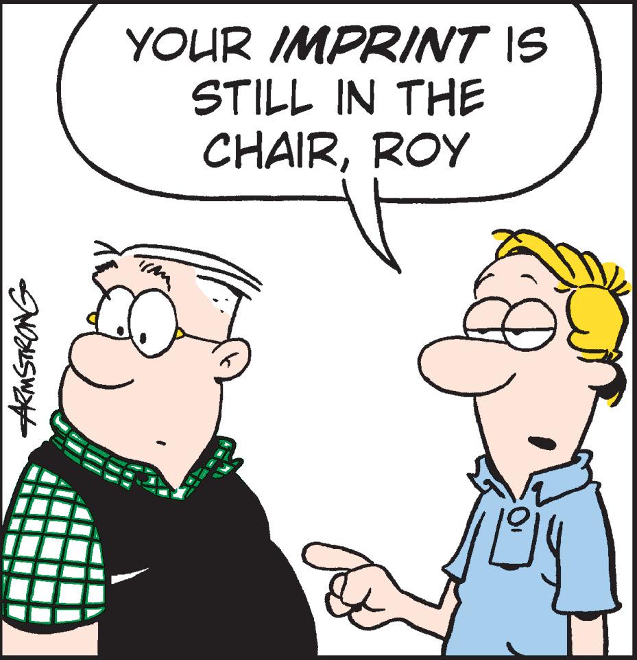 Thumb OCR: YOUR IMPRINT IS STILL IN THE CHAIRROY ARMSTRONG YOUR IMPRINT IS STILL IN THE CHAIRROY ARMSTRONG