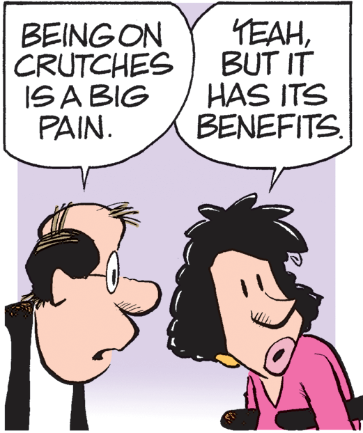 Love OCR: BEING ON CRUTCHES IS A BIG PAIN. YEAHBUT IT HAS ITS BENEFITS. BEING ON CRUTCHES IS A BIG PAIN. YEAHBUT IT HAS ITS BENEFITS.