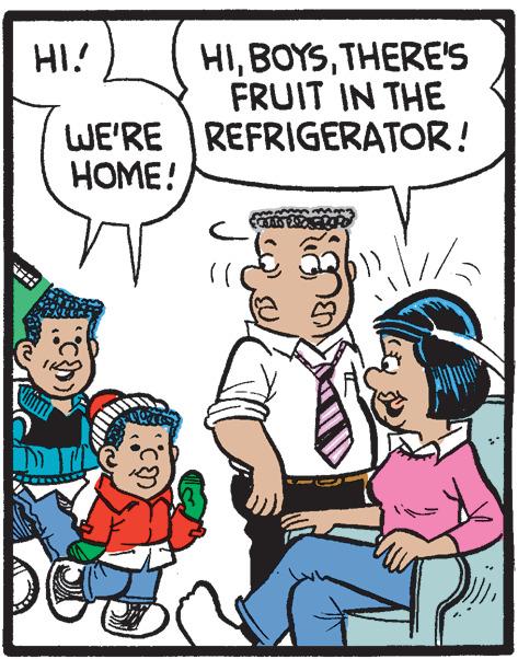 Mammal OCR: HITHERE'S FRUIT IN THE WE'RE REFRIGERATOR! HI! HOME! HITHERE'S FRUIT IN THE WE'RE REFRIGERATOR! HI! HOME!