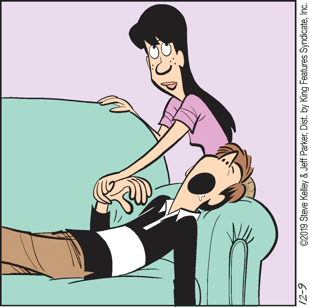 Lap OCR: ©2019 Steve Kelley & Jeff ParkerInc. 6-21 ©2019 Steve Kelley & Jeff ParkerDist. by King Features SyndicateInc. 6-21