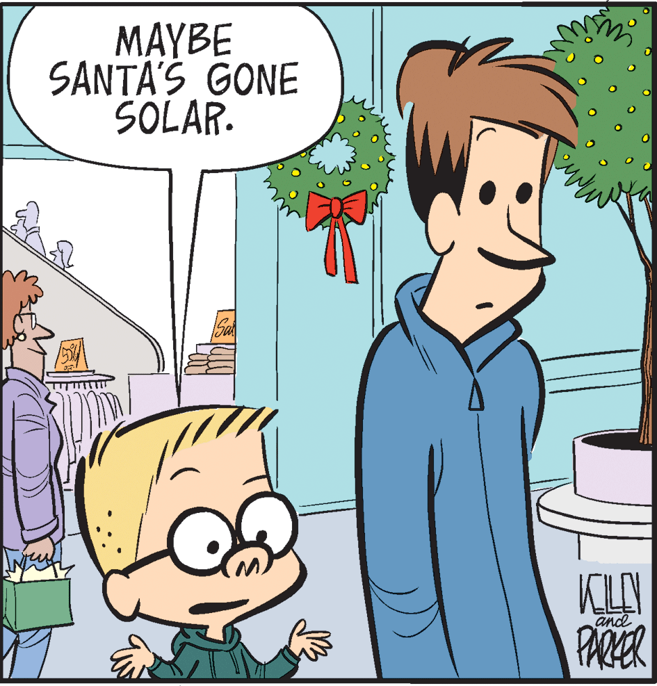 Sharing OCR: MAYBE SANTA'S GONE SOLAR. KLN PAZER and MAYBE SANTA'S GONE SOLAR. KLN PAZER and