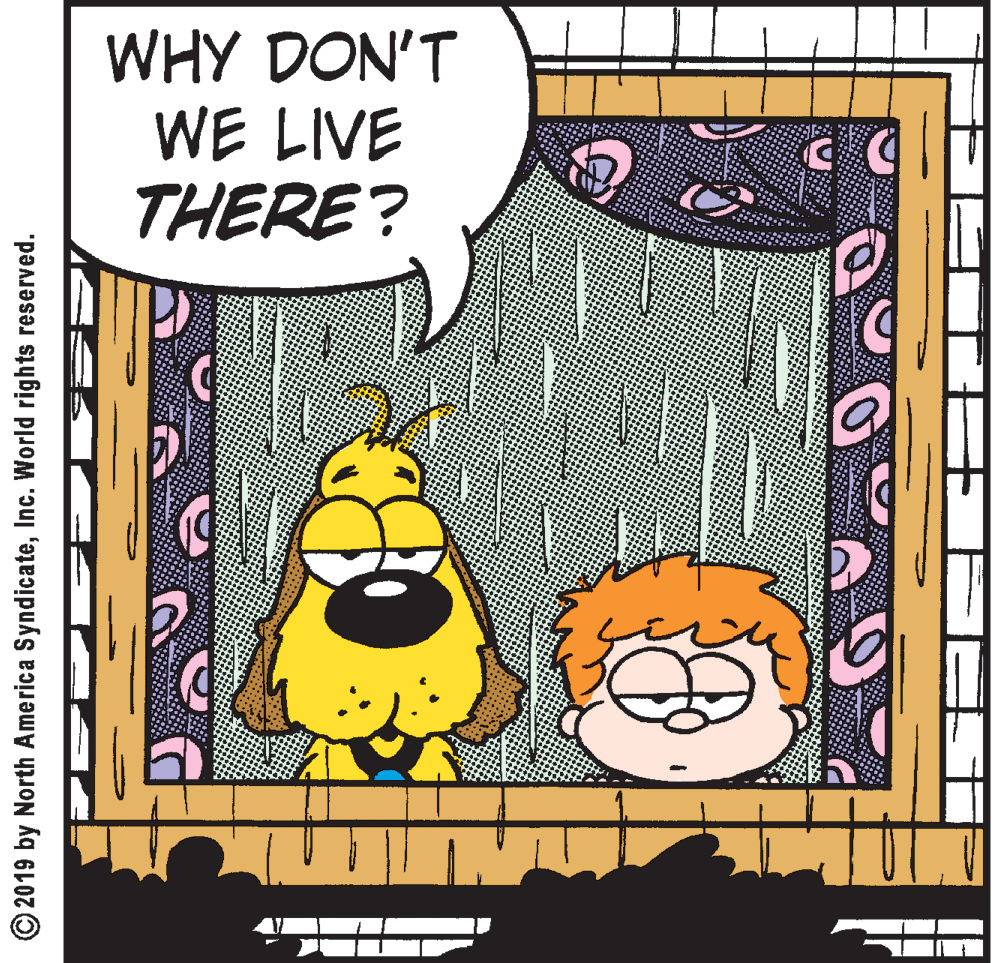 Illustration OCR: WHY DON'T WE LIVE THERE? © 2019 by North America SyndicateInc. World rights reserved. WHY DON'T WE LIVE THERE? © 2019 by North America SyndicateInc. World rights reserved.
