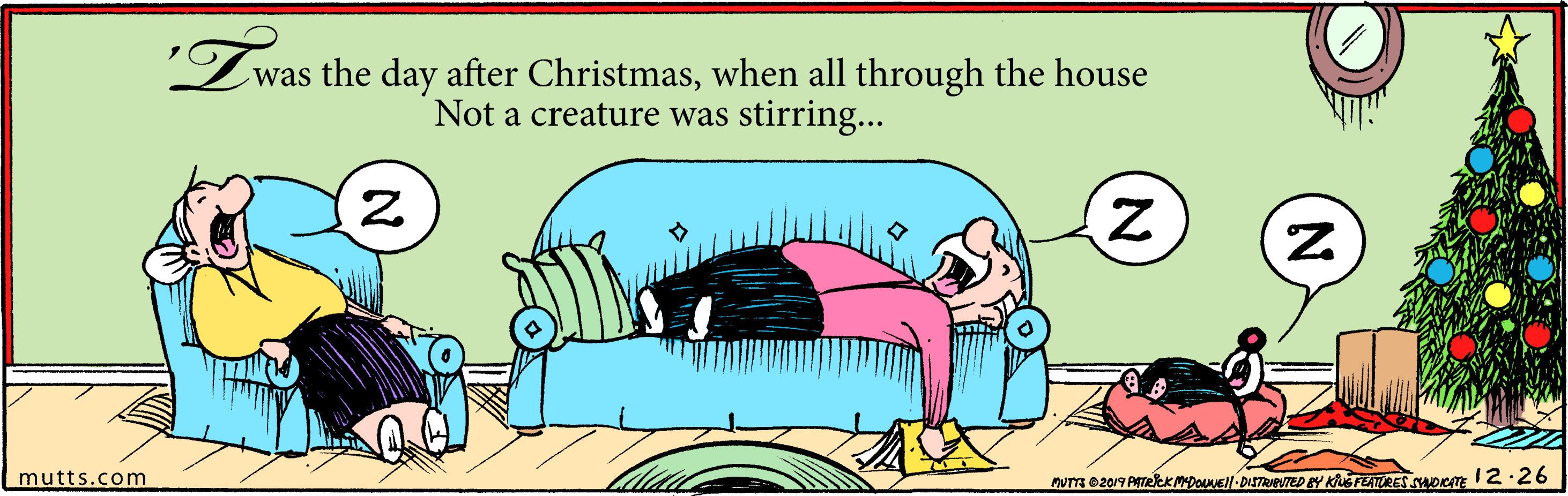 Sharing OCR: was the day after Christmaswhen all through the house Not a creature was stirring... mutts.com N. was the day after Christmaswhen all through the house Not a creature was stirring... mutts.com N.