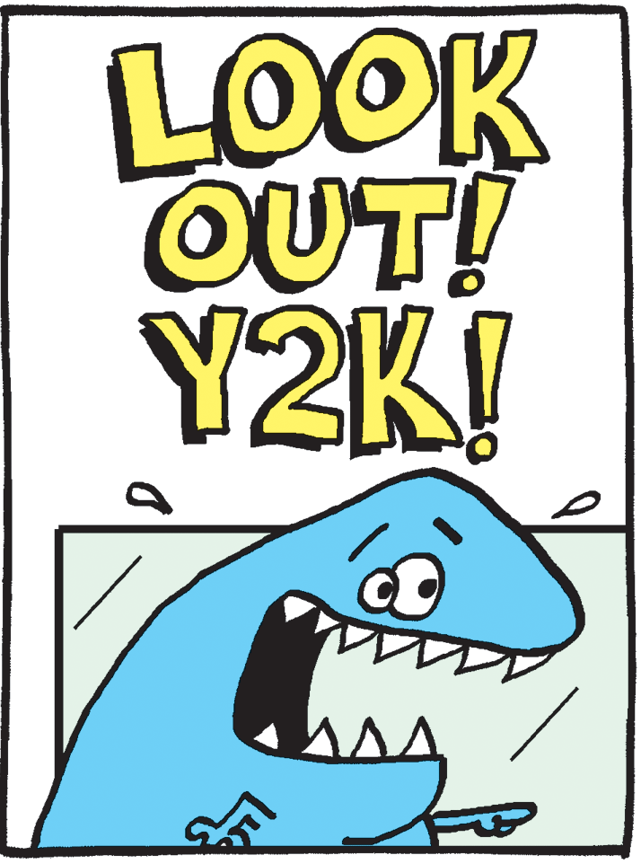Pleased OCR: LOOK ???? Y2K! LOOK ???? Y2K!