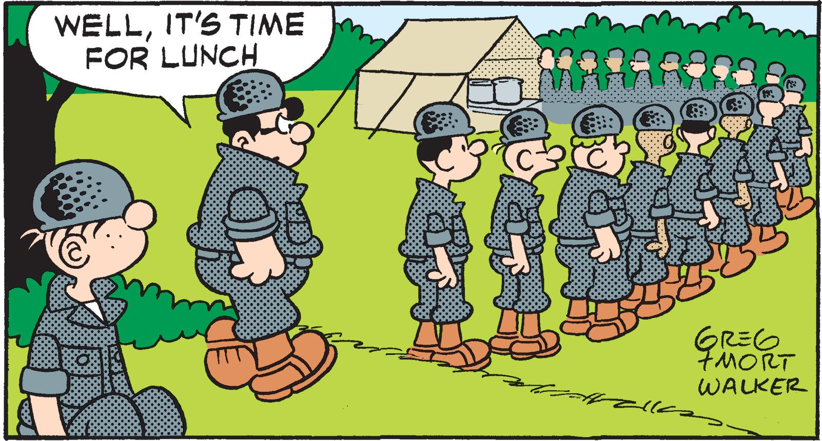 World OCR: WELLIT'S TIME FOR LUNCH GREG 7MORT WALKER WELLIT'S TIME FOR LUNCH GREG 7MORT WALKER