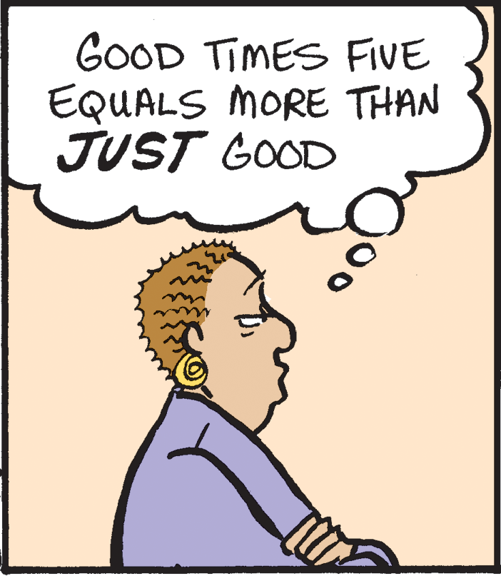 Handwriting OCR: GOOD TIMES FIVE EQUALS MORE THAN JUST GOOD GOOD TIMES FIVE EQUALS MORE THAN JUST GOOD
