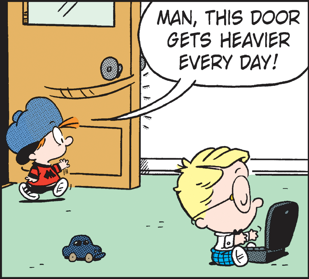 Animation OCR: MANTHIS DOOR GETS HEAVIER EVERY DAY! TH MANTHIS DOOR GETS HEAVIER EVERY DAY! TH