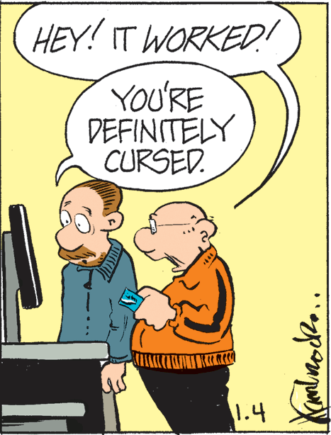 Rectangle OCR: HEY! IT WORKED! YOU'RE DEFINITELY CURSED. 1.4 HEY! IT WORKED! YOU'RE DEFINITELY CURSED. 1.4