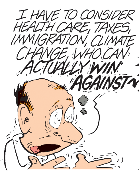 Facial expression OCR: I HAVE TO CONSIDER HEALTH CARECLIMATE CHANGEWHO CAN ACTUALLY WIN AGAINST I HAVE TO CONSIDER HEALTH CARECLIMATE CHANGEWHO CAN ACTUALLY WIN AGAINST