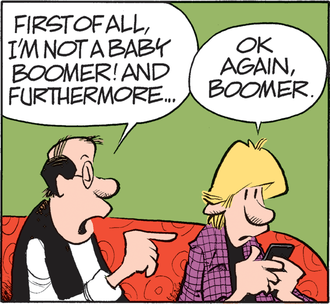 Photo caption OCR: FIRSTOF ALLI'M NOTA BAB4 BOOMER!AND FURTHERMORE.. OK AGAINBOOMER. FIRSTOF ALLI'M NOTA BAB4 BOOMER!AND FURTHERMORE.. OK AGAIN