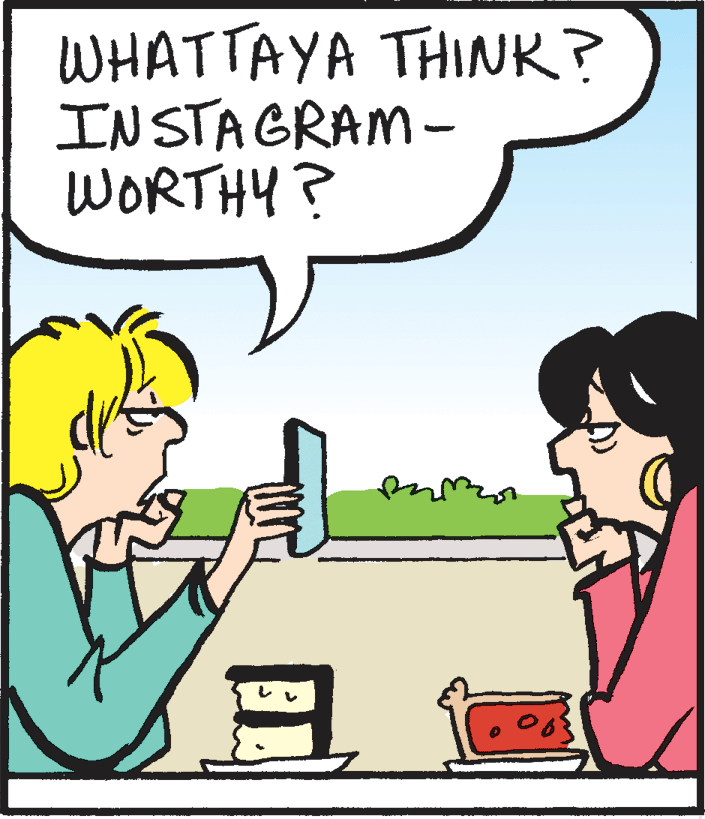 Rectangle OCR: WHATTAYA THINK? IN STAGRAM- WORTHY? WHATTAYA THINK? IN STAGRAM- WORTHY?