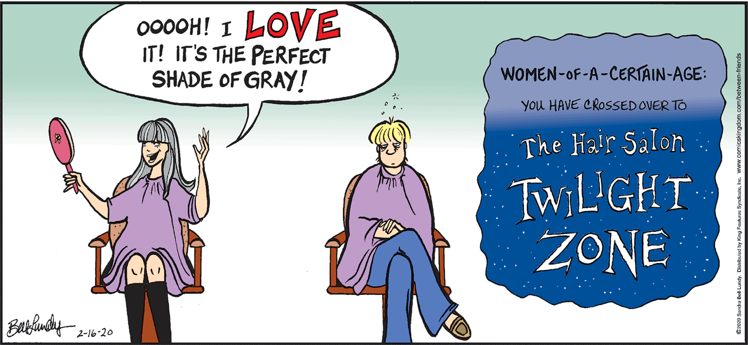 Art OCR: 0000H! I LOVE IT! IT'S THE PERFECT SHADE OF GRAY! WOMEN-OF-A-CERTAIN-AGE: yOu HAVE CROSSED OVER TO The Hair Salon TwiL'GHT ZONE Beblundy 2-16-20 0000H! I LOVE IT! IT'S THE PERFECT SHADE OF GRAY! WOMEN-OF-A-CERTAIN-AGE: yOu HAVE CROSSED OVER TO The Hair Salon TwiL'GHT ZONE Beblundy 2-16-20